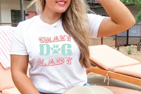 Crazy Dog Lady Svg: Graphics & T-Shirt Designs for Bloggers