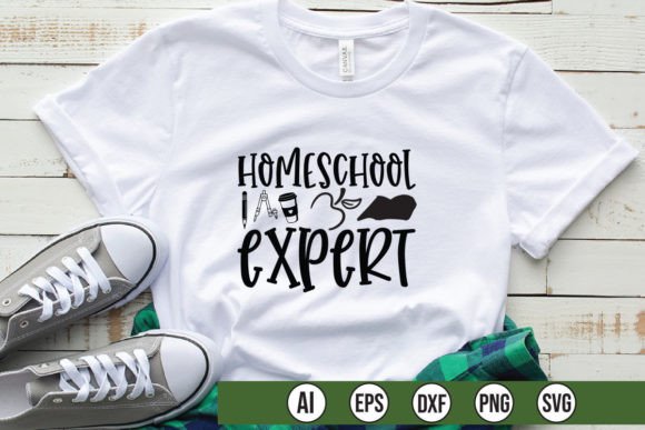 Homeschool Expert Graphics as Versatile T-Shirt Design Assets