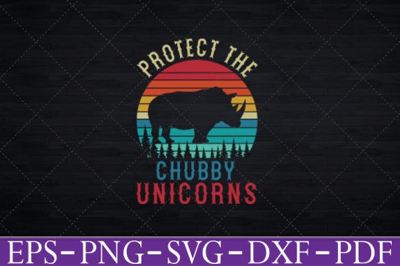 Protect the Chubby Unicorns T-Shirt Graphics & Designs