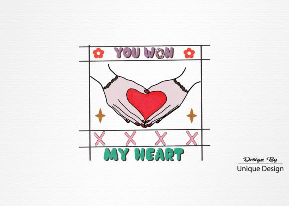 Retro Valentine Sublimation Quote for T-Shirt Graphics